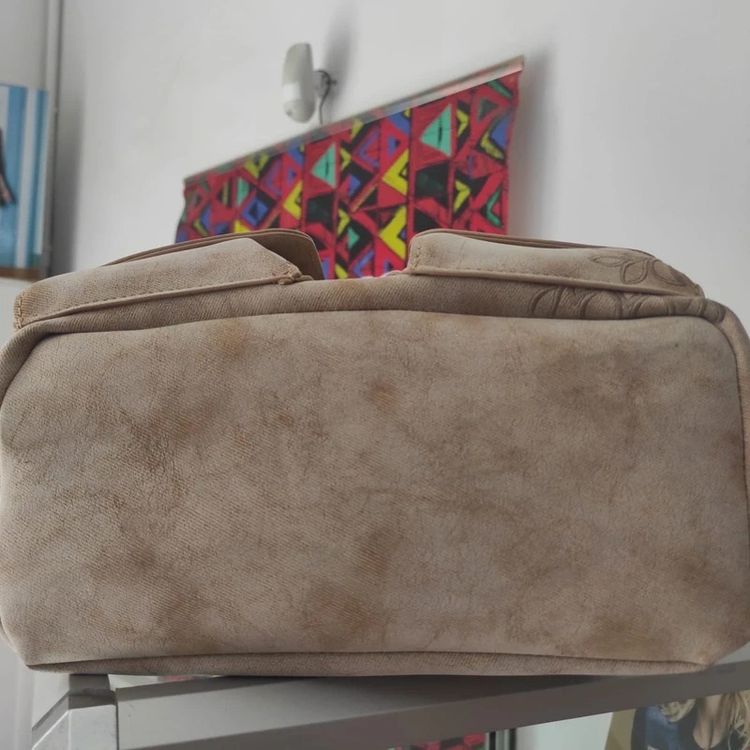 Desigual Beige Backpack With Floral Embossing obraz 6